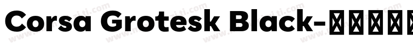 Corsa Grotesk Black字体转换